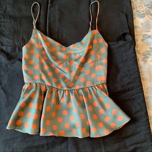 Zara petite peplum top size extra small